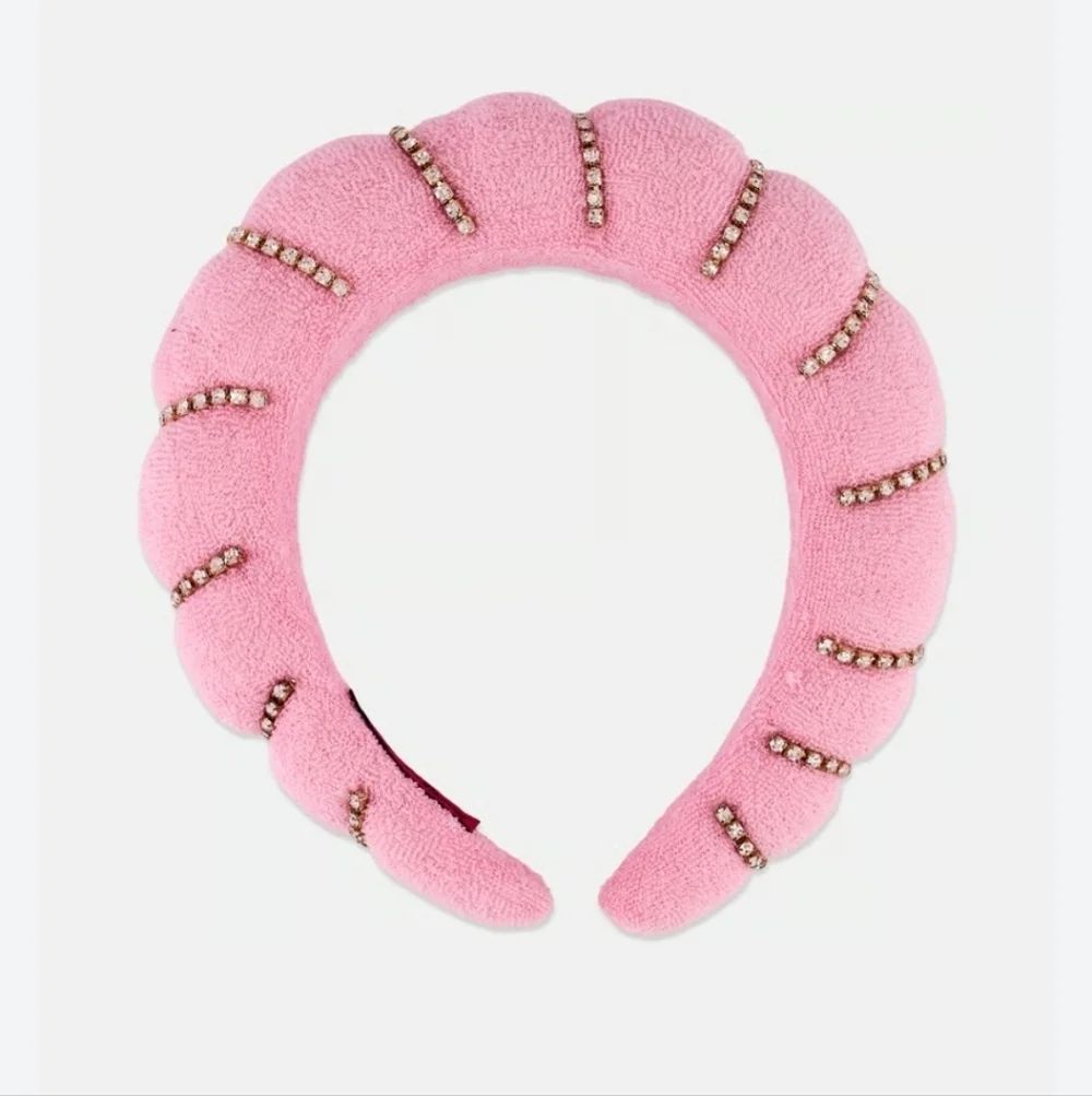 Betsey Johnson Pink Headband with Gold Details